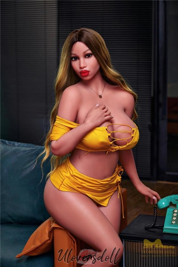 Hrea Umwerfendes Aussehen TPE Liebespuppe Braun Haut F-cup Irontech Doll Irontech Doll SD597601