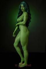 Renee-2 A-Körbchen Climax Si70 KA Silikon She-Hulk Rollenspiel Anime Lovedoll