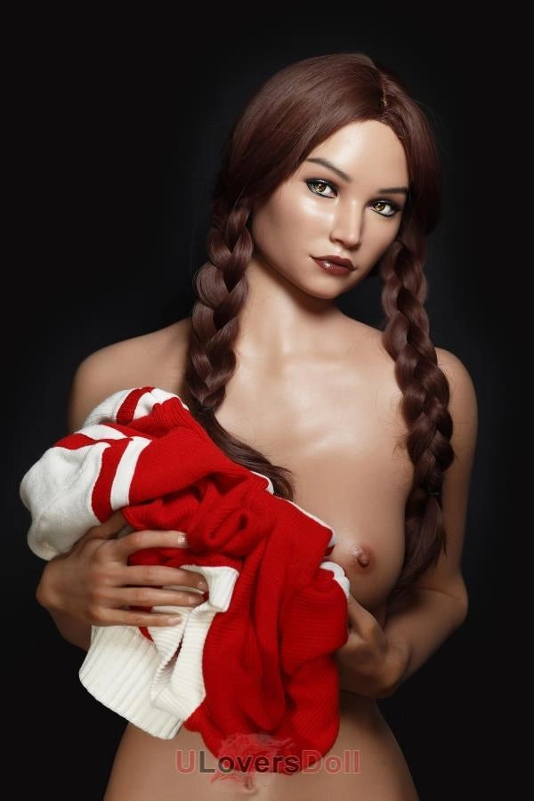 Brit Gepflegte Nägel Silikon Liebespuppe Big Tits GE50_1 Kopf Tan Hautfarbe C-Cup Zelex Doll Zelex Doll SD494501