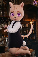 Kitten A-Körbchen Dolls Castle Fantasy Cat kleine sexpuppen Mit optionaler Ganzkörper-Beflockung aufrüstbar