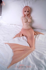 Mermaid M23-Kopf Dolls Castle Silikon kleine Sexpuppen Mit beweglichen Augen