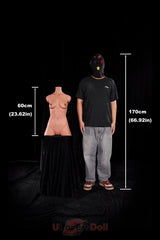 Terra 60 cm AA-Körbchen Climax Ultraleichte Serie Silikon masturbator Torso