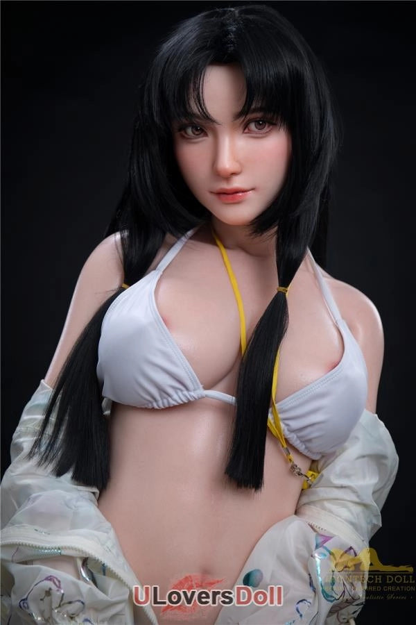 kitty - 166cm C-Cup S32 Kopf Vollsilikon mit Nat¨¹rlicher Haut Silikonpuppe Irontech Doll Irontech Doll SD604701
