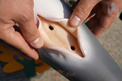 Dolphin 130 cm Dolls Castle Silikon Lebensechte Hai Sexpuppe