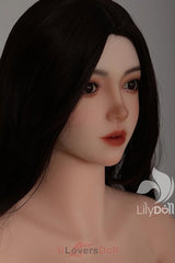 Elara-C - 158cm D-Cup LH030A-C Wei?er Silikonkopf TPE-K?rper Lilydoll Liebespuppe LilyDoll LD005