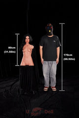 Carmen 80 cm AA-Körbchen Climax 661# Ultraleichte Serie Silikon Kleine Brüste Torso Sex Doll Mit ROS