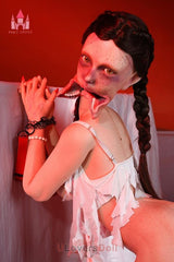 Zombiella 156 cm D-Körbchen Dolls Castle Vampir Silikon Sexin Doll Mit Gel-Brüsten und Gel-Gesäß
