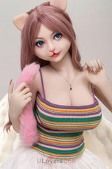 Balenthor 156 cm E-Körbchen Dolls Castle riesige brüste Cat Girl Sex Doll
