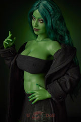 Renee-2 A-Körbchen Climax Si70 KA Silikon She-Hulk Rollenspiel Anime Lovedoll