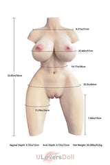 Yeloly Chloe - YL-6 Halbk?rperpuppe Silikon Torso Sex Yeloly Silikon YL06
