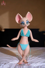 Bat 100 cm A-Körbchen SZ16-Kopf Dolls Castle Furry Sexpuppe Mit EVO-Skelett