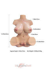 Yeloly Betsy - YL-5 Halbk?rperpuppe Silikon Sex Torso Yeloly Silikon YL05-1