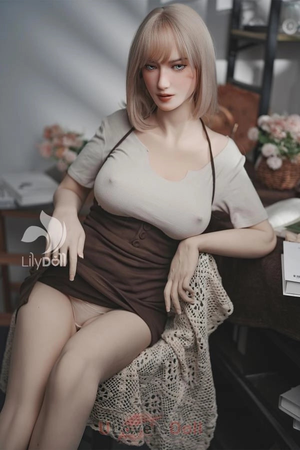 Selene-B - 168cm F-Cup LH033A-B Natur Silikonkopf TPE-K?rper Lilydoll Liebespuppe LilyDoll LD015