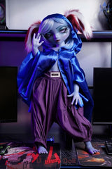Vexa B-Körbchen #SZ15-Kopf Dolls Castle Silikon mini Sex Dolls Mit Jelly-Po und EVO-Skelett