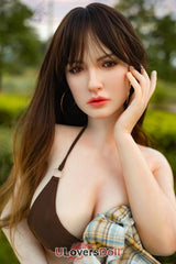 ?l¨¦onore - 160cm C-Cup Nr.513 Kopf Silikon Liebespuppen Orange In Sex Doll Orange in SD811601