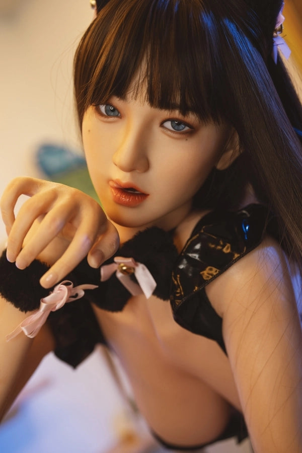 Axelle - 168cm-B F-Cup Nr.641 Kopf Silikon Liebespuppen Orange In Sex Doll Orange in SD812601