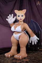 Isa 100 cm D-Körbchen #SZ2-Kopf Dolls Castle Cat Furry Love Doll Mit abnehmbaren Flügeln