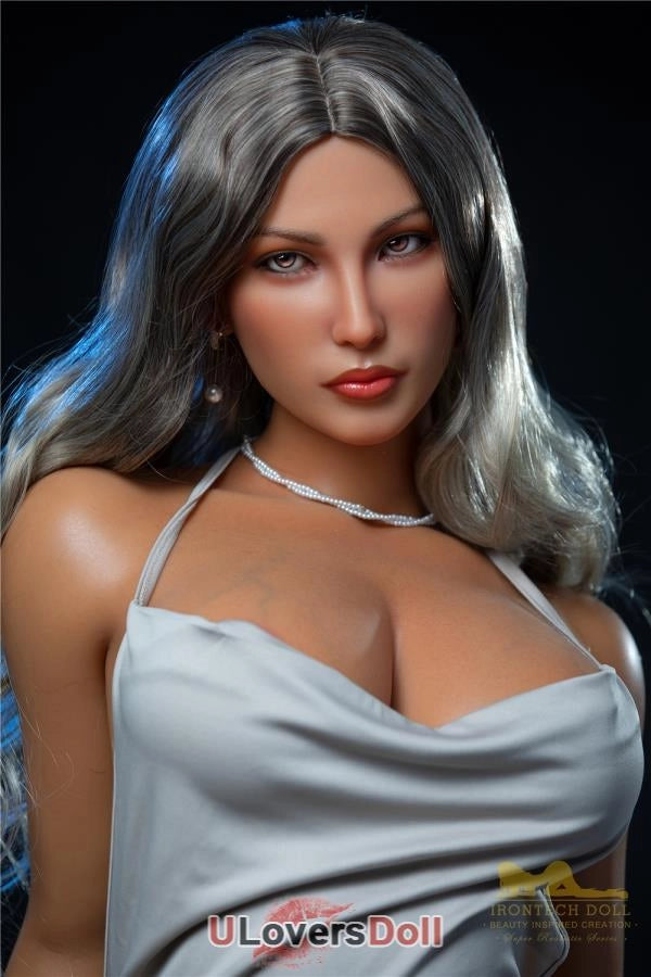 Catlin - 164cm E cup Vollsilikon S23 Kopf Dark Tanned Skin Silikonpuppe Irontech Doll Irontech Doll SD527001