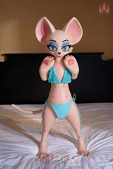 Bat 100 cm A-Körbchen SZ16-Kopf Dolls Castle Furry Sexpuppe Mit EVO-Skelett