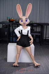 Eleni 120 C-Körbchen Dolls Castle Anthro Häsin Furry Sexpuppen mit EVO-Skelett