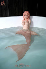 Mermaid M23-Kopf Dolls Castle Silikon kleine Sexpuppen Mit beweglichen Augen