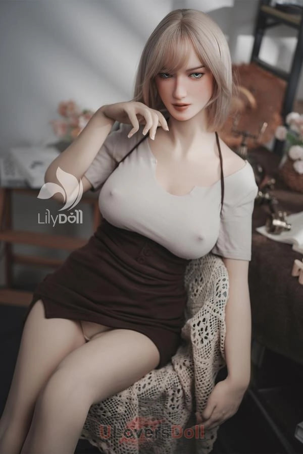Selene-B - 168cm F-Cup LH033A-B Natur Silikonkopf TPE-K?rper Lilydoll Liebespuppe LilyDoll LD015