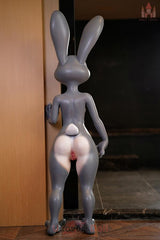 Rabitty 168 A-Körbchen Dolls Castle Häsin Furry Sexdolls mit beweglicher Zunge