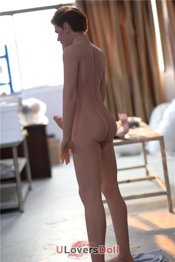 Leo - Zarte Verf¨¹hrung 173cm Silikonkopf Junge in Weizenfarbe (einschlie?lich Haartransplantation Augenbrauenpflanze Bartpflanze Brusthaarpflanze) 6YE TPE Doll Sexp¨¹ppen 6YE Doll SD343501