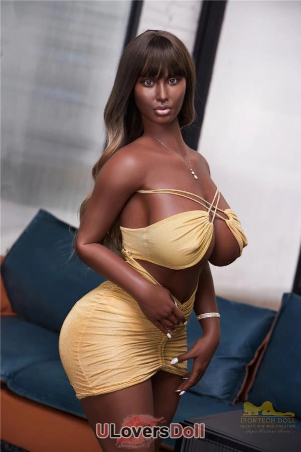 Pearl - 160cm H-Cup S19 Vollsilikon Black Skin Silikonpuppe Irontech Doll Irontech Doll SD604401