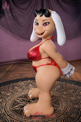 Shyanne 100cm D-Körbchen #SZ8-Kopf  Dolls Castle Furry mini Im Cowgirl-Stil SexDolls Mit abnehmbaren Flügeln