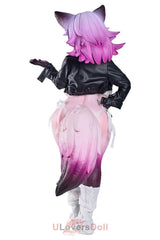 3.0 Vixen Voss MRL Silikon Lila Fuchsdame Furry Sexdoll Mit Metallskelett und passender Kleidung