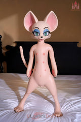Bat 100 cm A-Körbchen SZ16-Kopf Dolls Castle Furry Sexpuppe Mit EVO-Skelett
