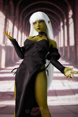 Momoko A-Körbchen Climax Si60 L Olivgrüne Haut Silikon Goblin Sexpuppen Zwei Outfits Stehen Zur Auswahl