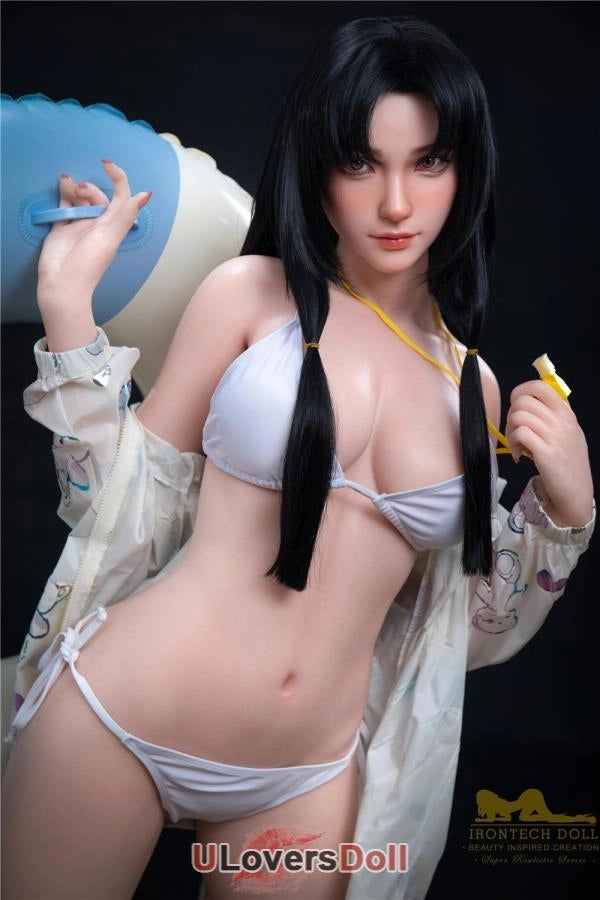 kitty - 166cm C-Cup S32 Kopf Vollsilikon mit Nat¨¹rlicher Haut Silikonpuppe Irontech Doll Irontech Doll SD604701