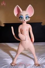 Bat 100 cm A-Körbchen SZ16-Kopf Dolls Castle Furry Sexpuppe Mit EVO-Skelett