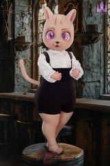 Kitten A-Körbchen Dolls Castle Fantasy Cat kleine sexpuppen Mit optionaler Ganzkörper-Beflockung aufrüstbar