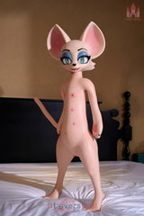 Bat 100 cm A-Körbchen SZ16-Kopf Dolls Castle Furry Sexpuppe Mit EVO-Skelett