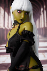 Momoko A-Körbchen Climax Si60 L Olivgrüne Haut Silikon Goblin Sexpuppen Zwei Outfits Stehen Zur Auswahl