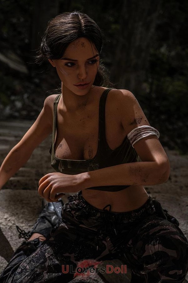 Lenia Sinnlicher Gang Vollbusige Nr.GE55 Kopf dunkle Weizenhaut Silikon Sexpuppe C-Cup Zelex Doll Zelex Doll SD423201