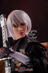 Ruookk Heiße Körperkonturen TPE Sexpuppe E-Cup #016 Natural SE Doll SE Doll SED156