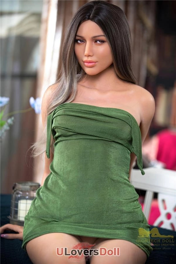 Celine - 166cm Minus C-Cup S13 Kopf Tanned Skin Vollsilikon Silikonpuppe Irontech Doll Irontech Doll SD570501