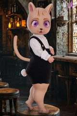 Kitten A-Körbchen Dolls Castle Fantasy Cat kleine sexpuppen Mit optionaler Ganzkörper-Beflockung aufrüstbar