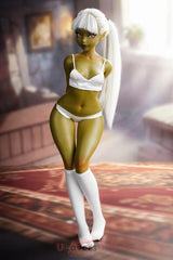 Hibby A-Körbchen Climax Si60 XS Exklusiv Silikon Goblin Sex Puppe