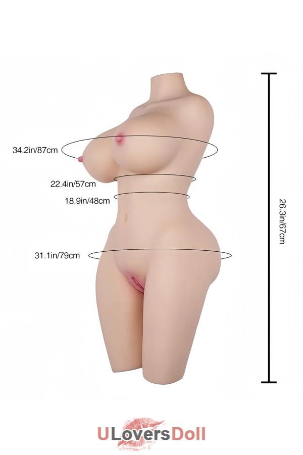 Tantaly Ginny Fair Sofort lieferbar Frecher und natürlicher Busen (100% Nagelneu) 17.3kg Sexpuppen Torso Tantaly Q-005-0080