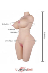 Tantaly Ginny Fair Sofort lieferbar Frecher und natürlicher Busen (100% Nagelneu) 17.3kg Sexpuppen Torso Tantaly Q-005-0080