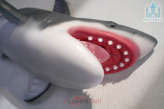 Baby Shark 110 cm Dolls Castle Weißer Hai Furry Love Doll Mit kostenloser abnehmbarer Zunge