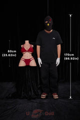 Shaniya 60 cm G-Körbchen Climax 664# Ultraleichte Serie Silikon Torso Liebespuppen Mit Gelbrüsten