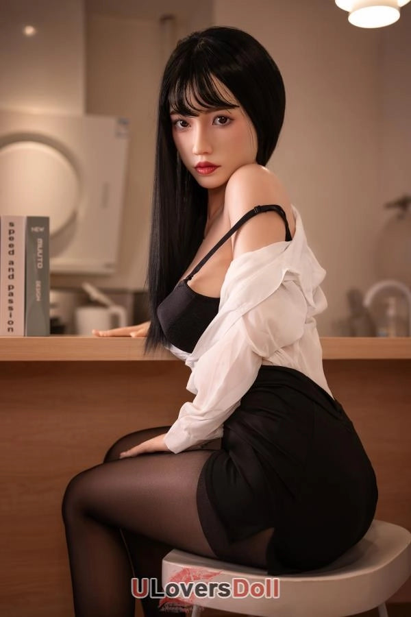Perrine - 158cm-B C-Cup Nr.739 Kopf K¨¹nstliche Mundh?hle Silikon Liebespuppen Orange In Sex Doll Orange in SD844301