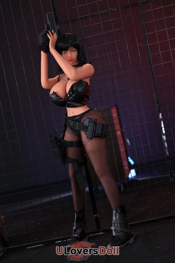 Sofie [Sofort lieferbar] Nr.157 Kopf schwarze Haare grüne Augen 32kg (100% Nagelneu) Große Brüste DL Doll DL Doll CDL644001E
