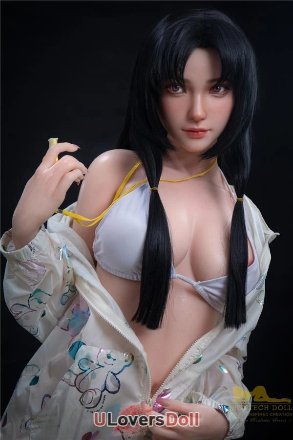 kitty - 166cm C-Cup S32 Kopf Vollsilikon mit Nat¨¹rlicher Haut Silikonpuppe Irontech Doll Irontech Doll SD604701